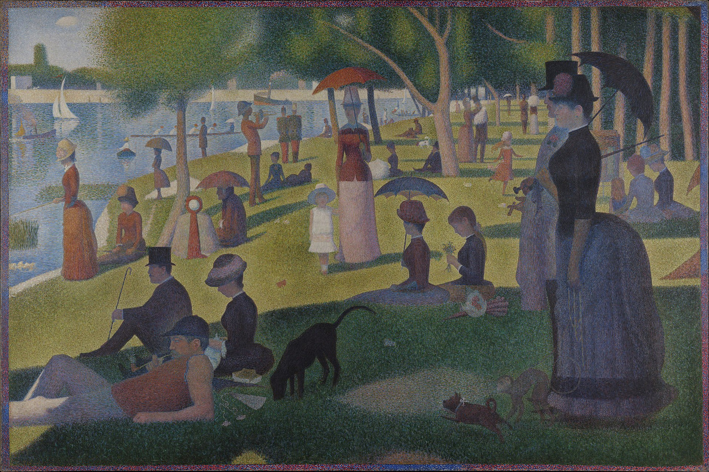 Una domenica pomeriggio sull'isola della Grande Jatte (maglietta bianca)